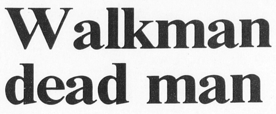 Overskrift fra Adresseavisen 23. mars 1985