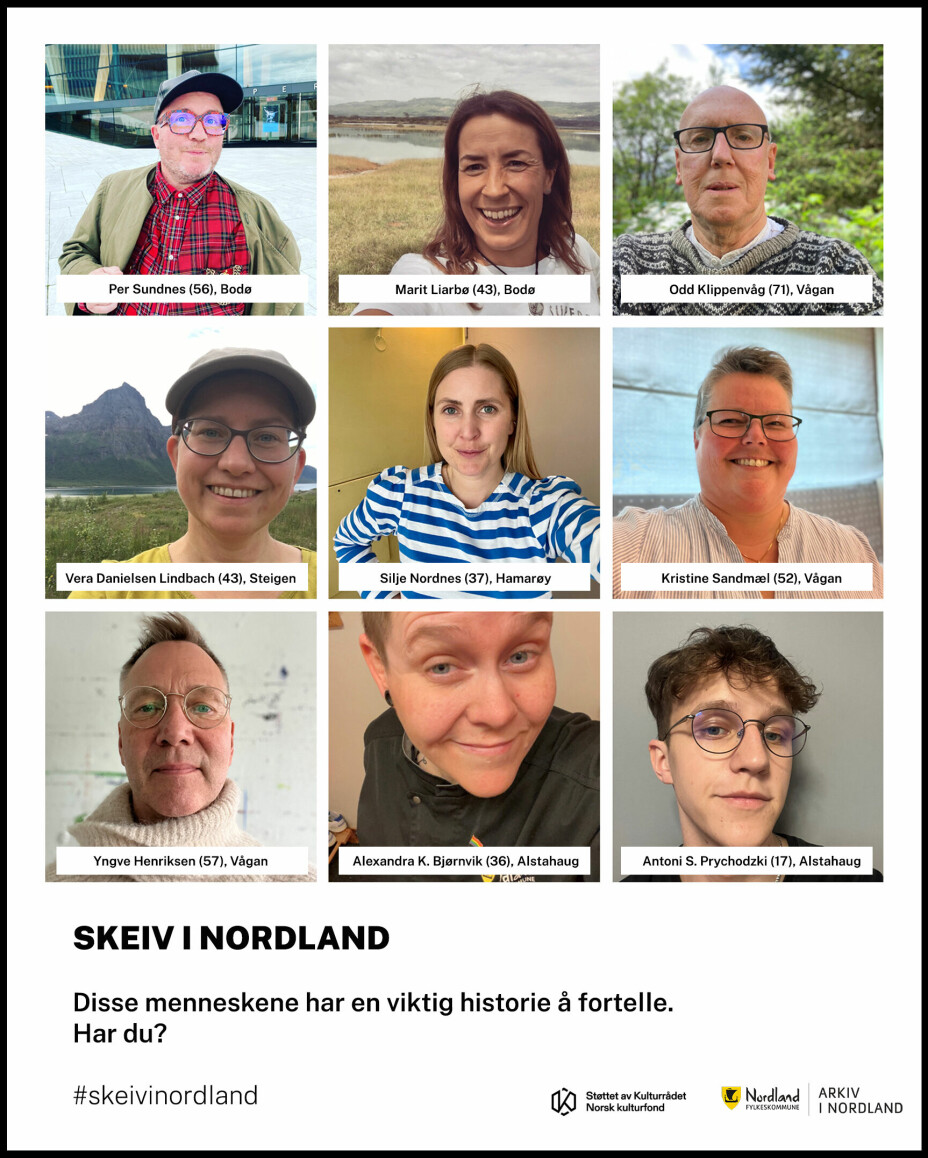 SKEIVE HISTORIER FRA NORDLAND: Arkiv i Nordland har jobbet aktivt med å synliggjøre prosjektet Skeiv i Nordland i ulike medier og kanaler.