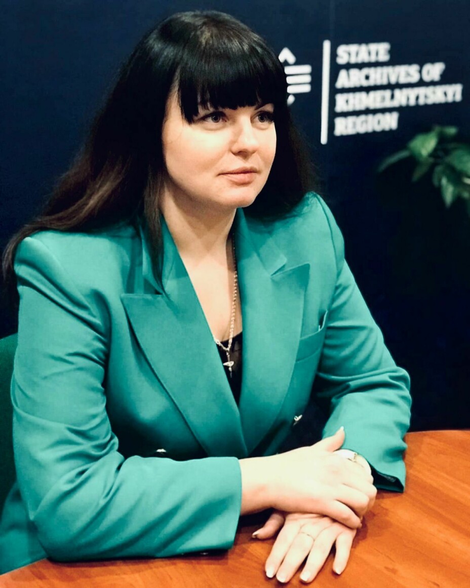 KHMELNYTSKY: Kateryna Bourdouvalis er direktør for arkivet i Khmelnytsky-regionen.