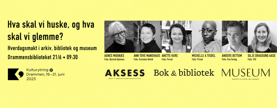 Ses vi onsdag 21. juni kl. 9.30 på Drammensbiblioteket?