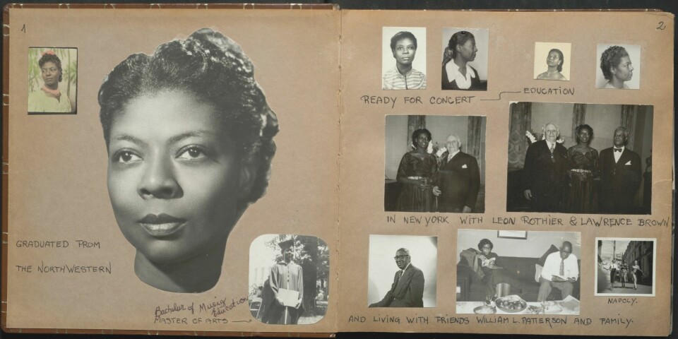 Reeses privatarkiv inneholder også seks fotoalbum. Fotobok 1 begynner med bilder fra hennes skoleavslutning fra Northwestern University og tidlig karriere.