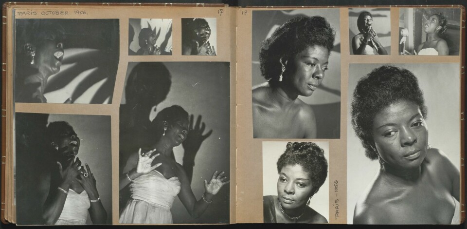 Fotobok 1 inneholder også bilder fra Reeses opptredener i Paris i 1956.