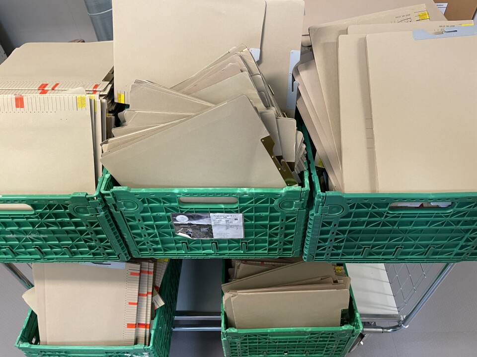 Tomme klientmapper til makulering