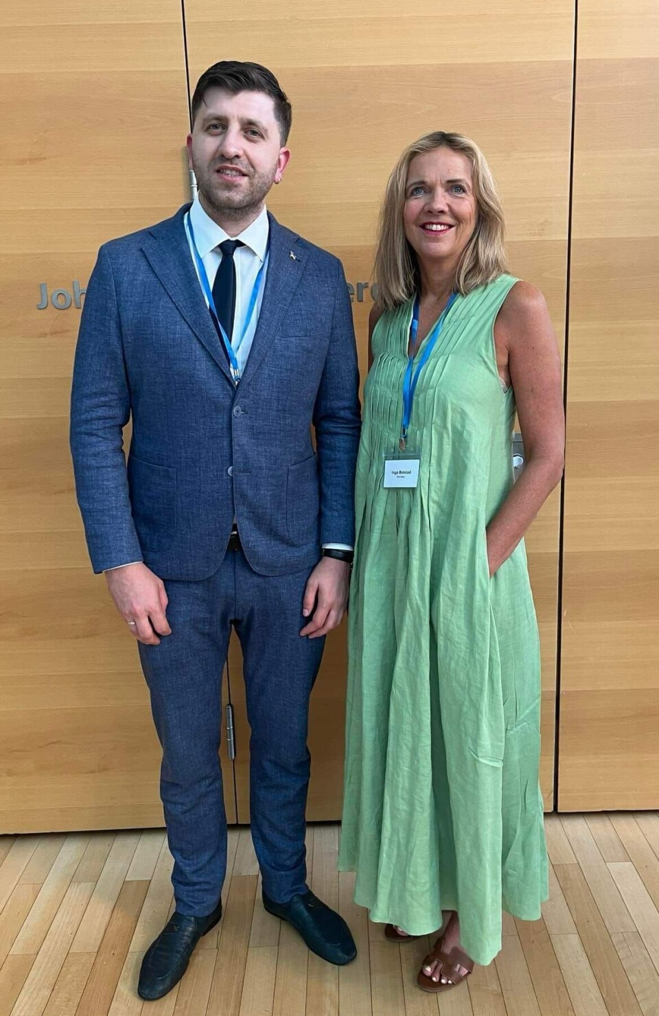 TO RIKSARKIVARER: Anatolii Khromov og Norges riksarkivar Inga Bolstad har møtt hverandre ved flere anledninger, blant annet på EBNA-konferansen (European Board of National Archives) og EIG-samlinger (European Archival Group)